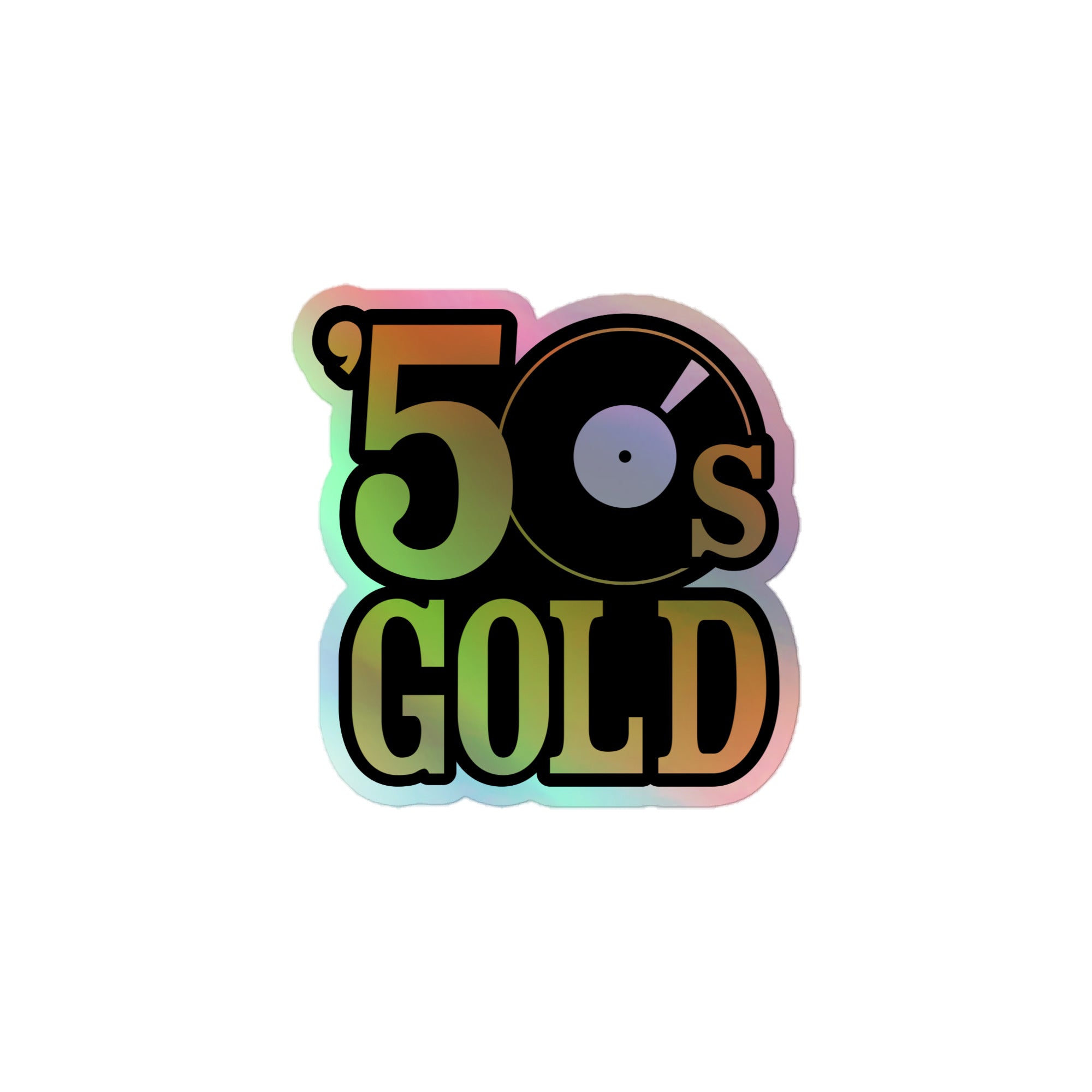 50s Gold: Holographic Sticker – SiriusXM Store