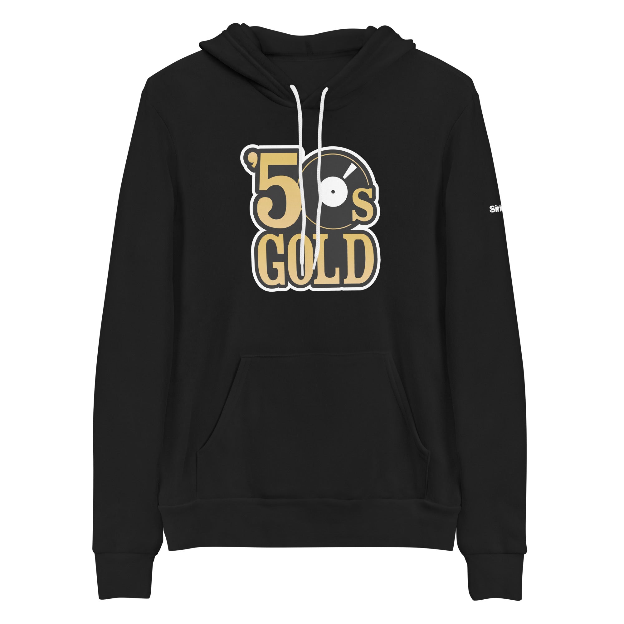 Black hoodie with gold writing online