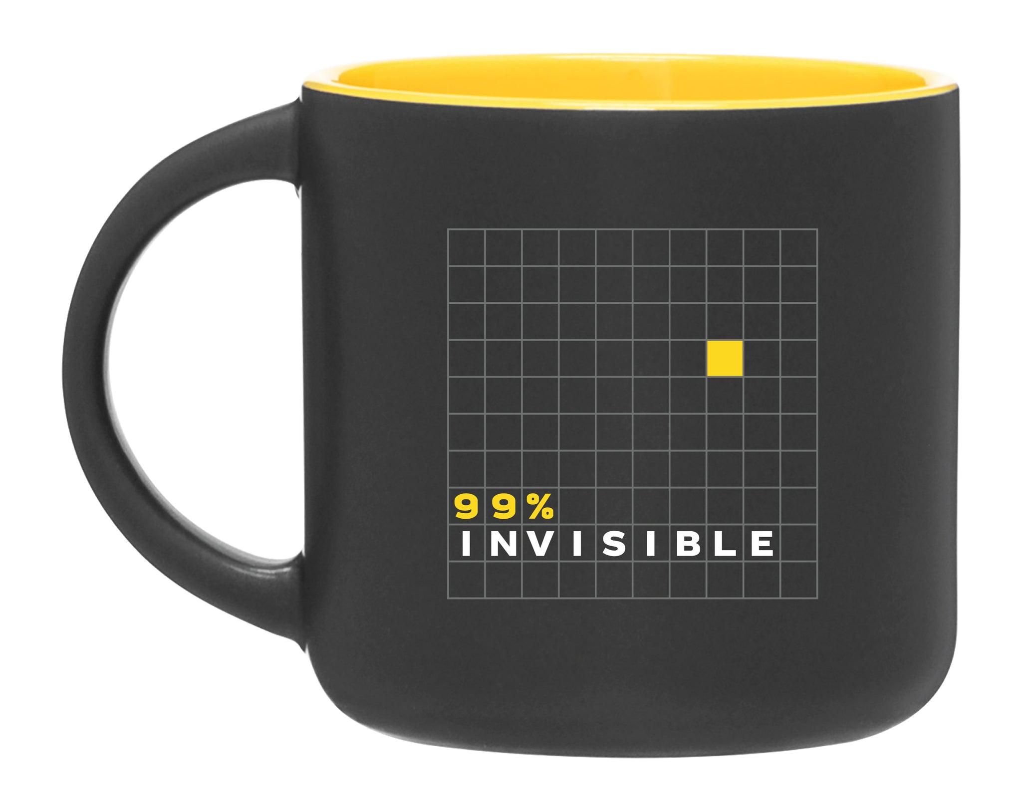 99% Invisible: Matte Black Mug