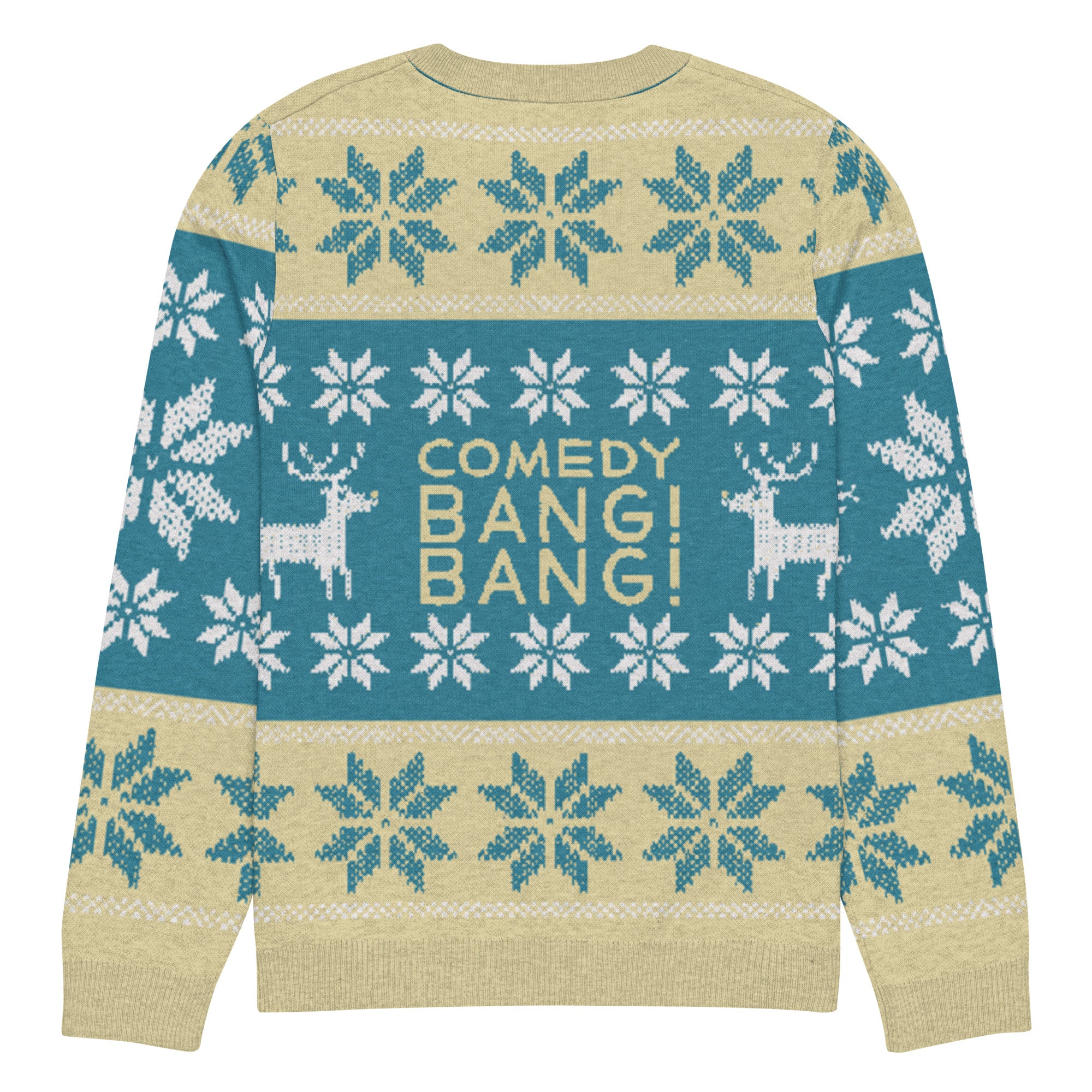 Comedy Bang Bang: REAL Knitted Oh No! Sweater