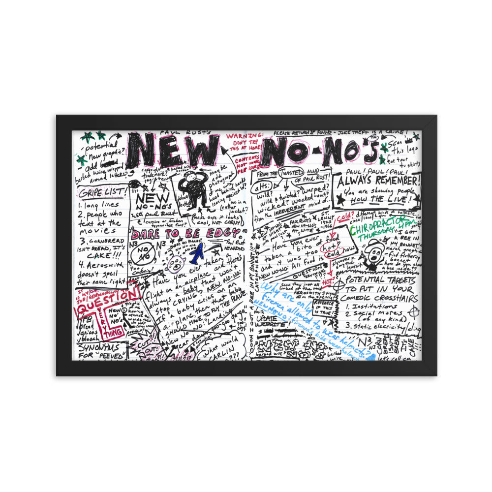 Comedy Bang Bang: New No-No's Framed Poster