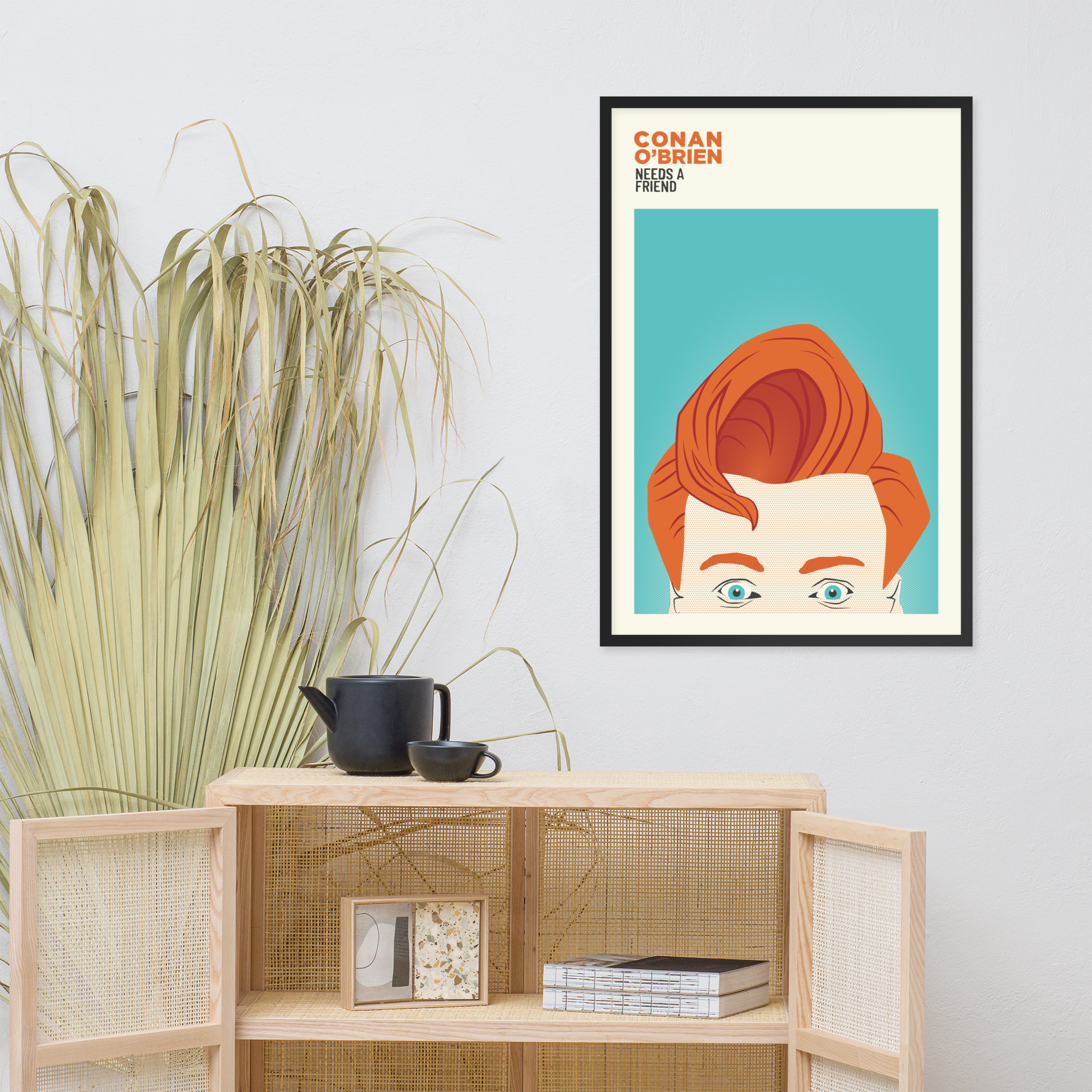 Conan O'Brien Needs A Friend: Framed Poster (Large)