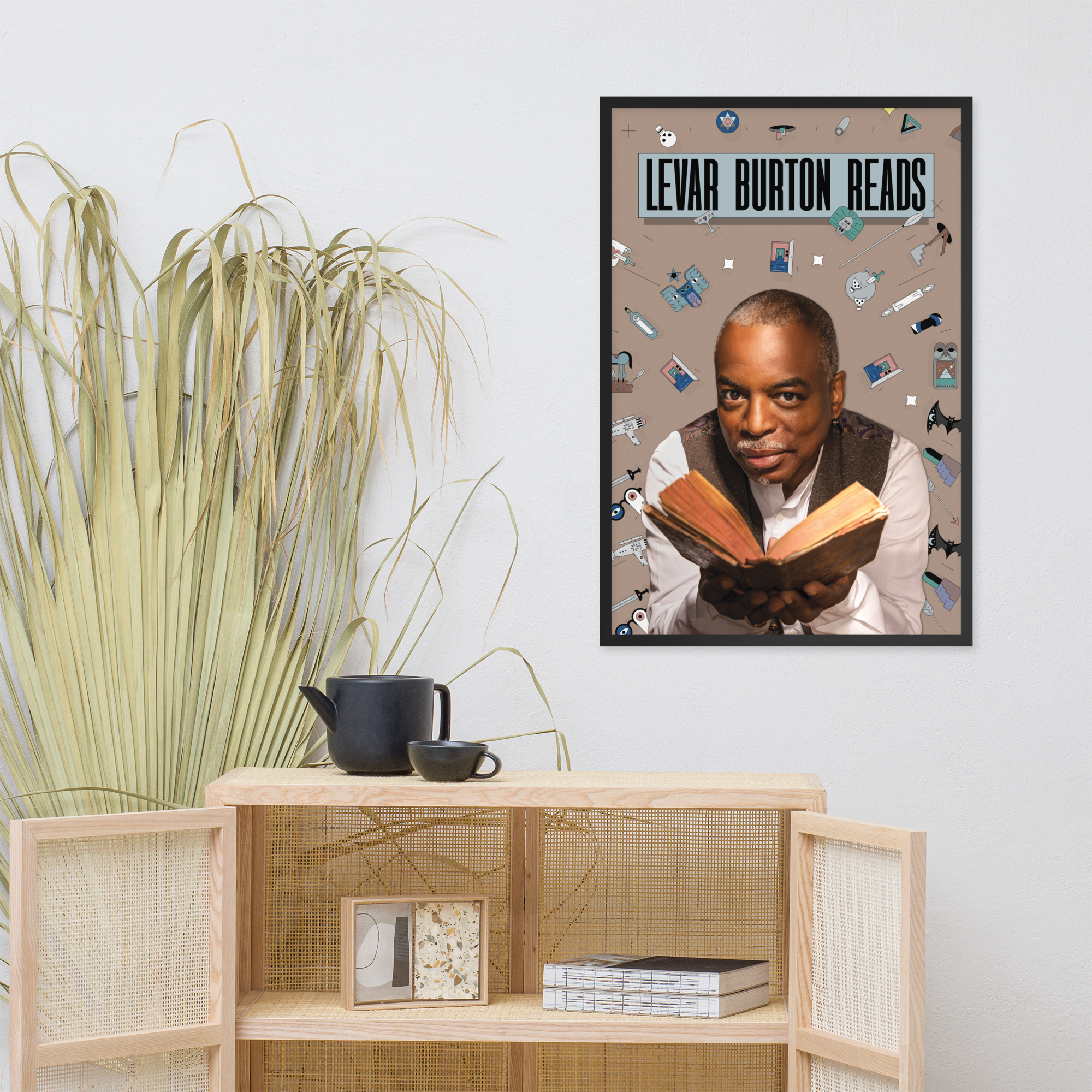 LeVar Burton Reads: Framed Poster (Large)