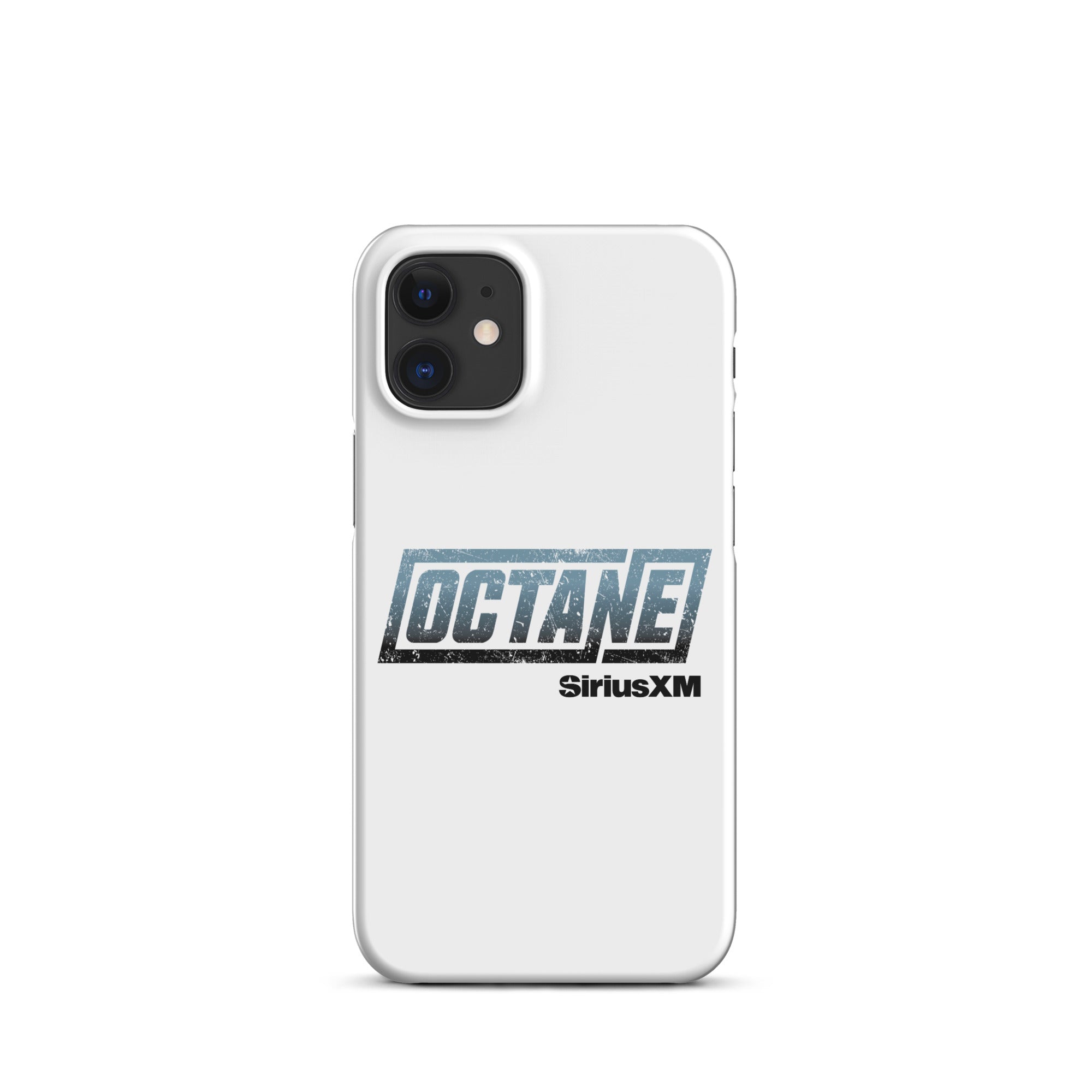 White phone case featuring the 'OCTANE' logo and 'SiriusXM' branding.