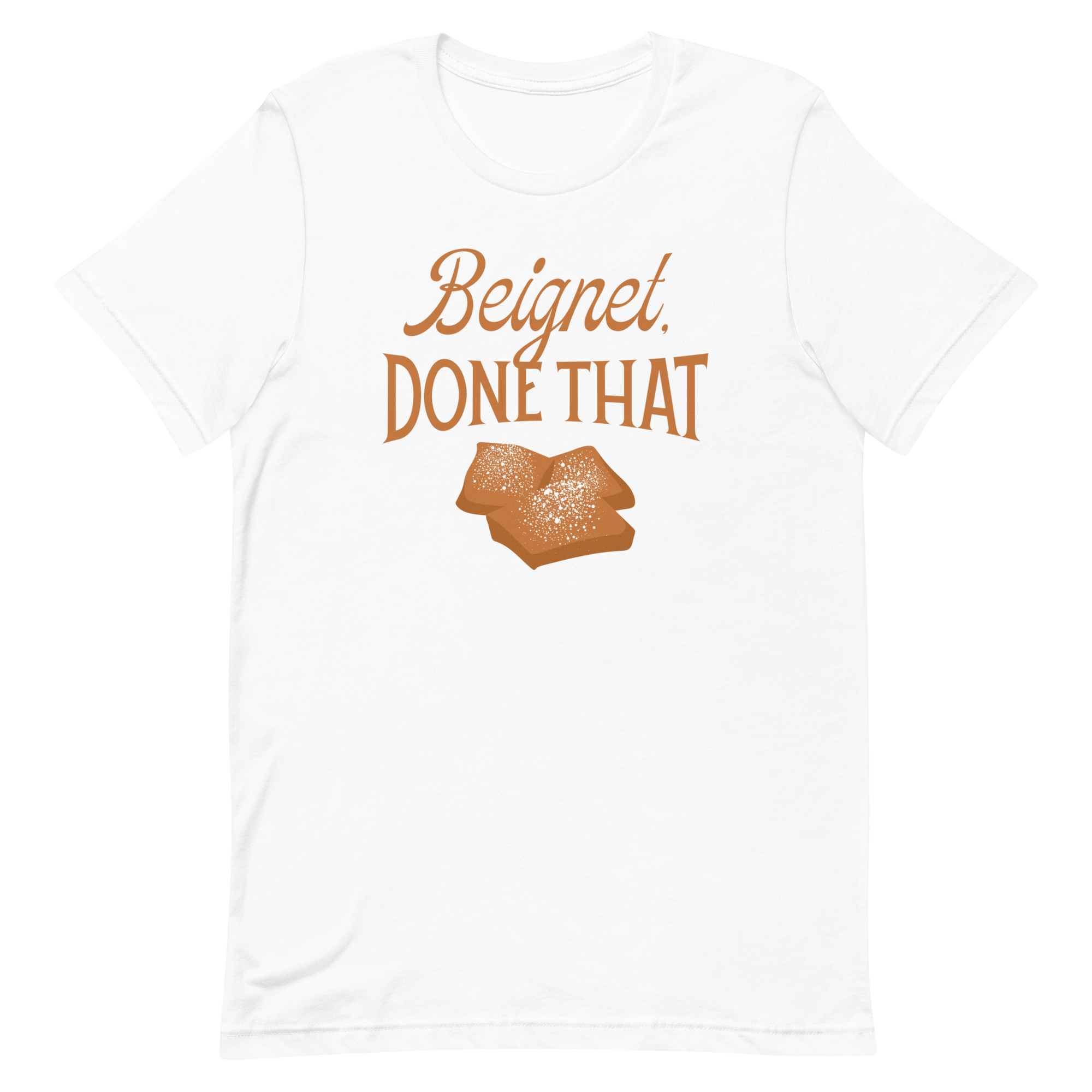 Conan O'Brien Needs A Friend: "Beignet, Done That” T-shirt (White)